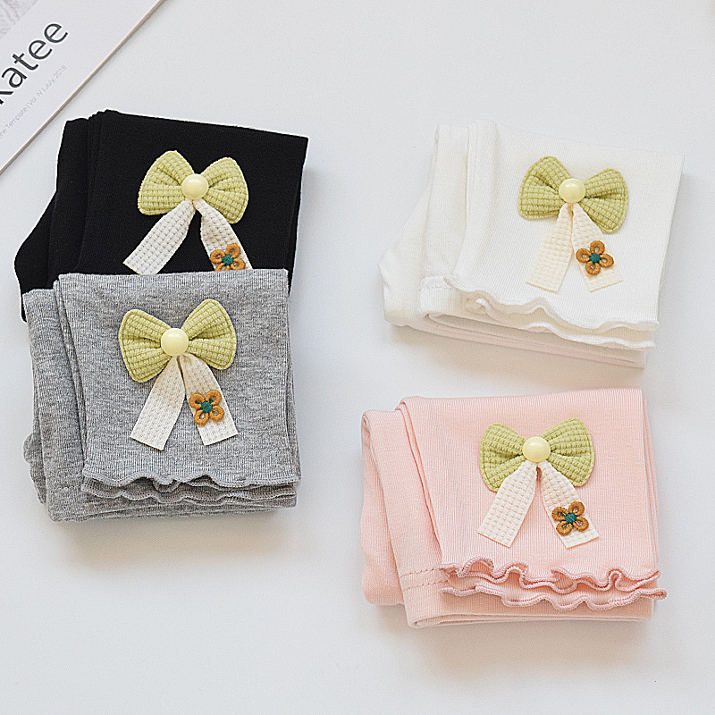 女童莫代尔七分裤夏季薄款女宝宝打底裤夏儿童韩版中裤五分裤薄