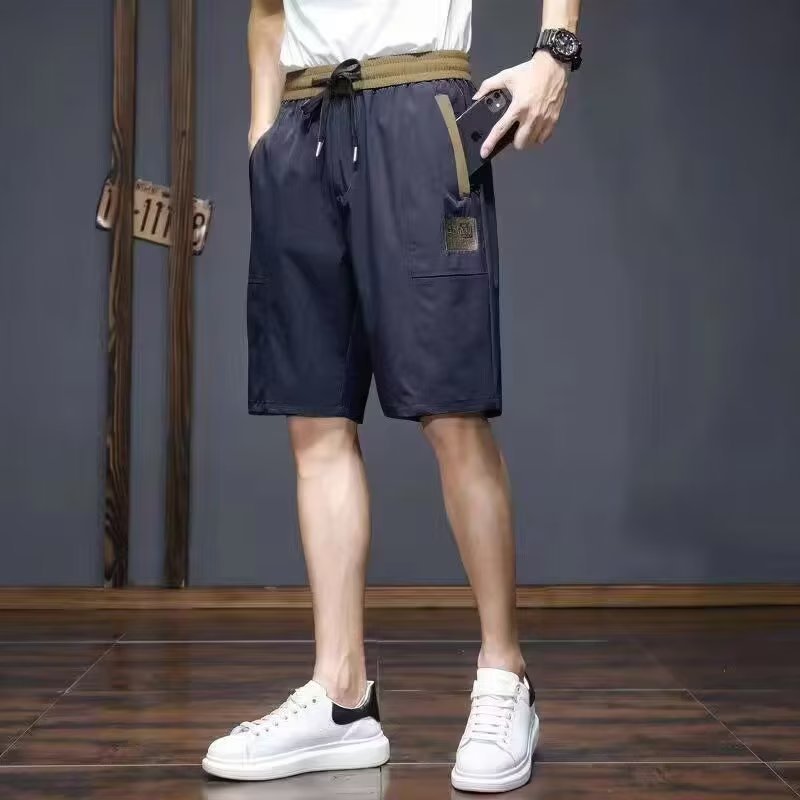 夏季五分裤男短裤超薄休闲薄款速干网红同款跑步运动大码中裤