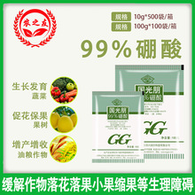 国光朋99%高纯度硼肥油菜花卉果树防落花促花保花保果叶面肥100克