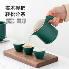 便携式旅行茶具小套装户外简易功夫泡茶壶茶杯露营快客杯一壶四杯