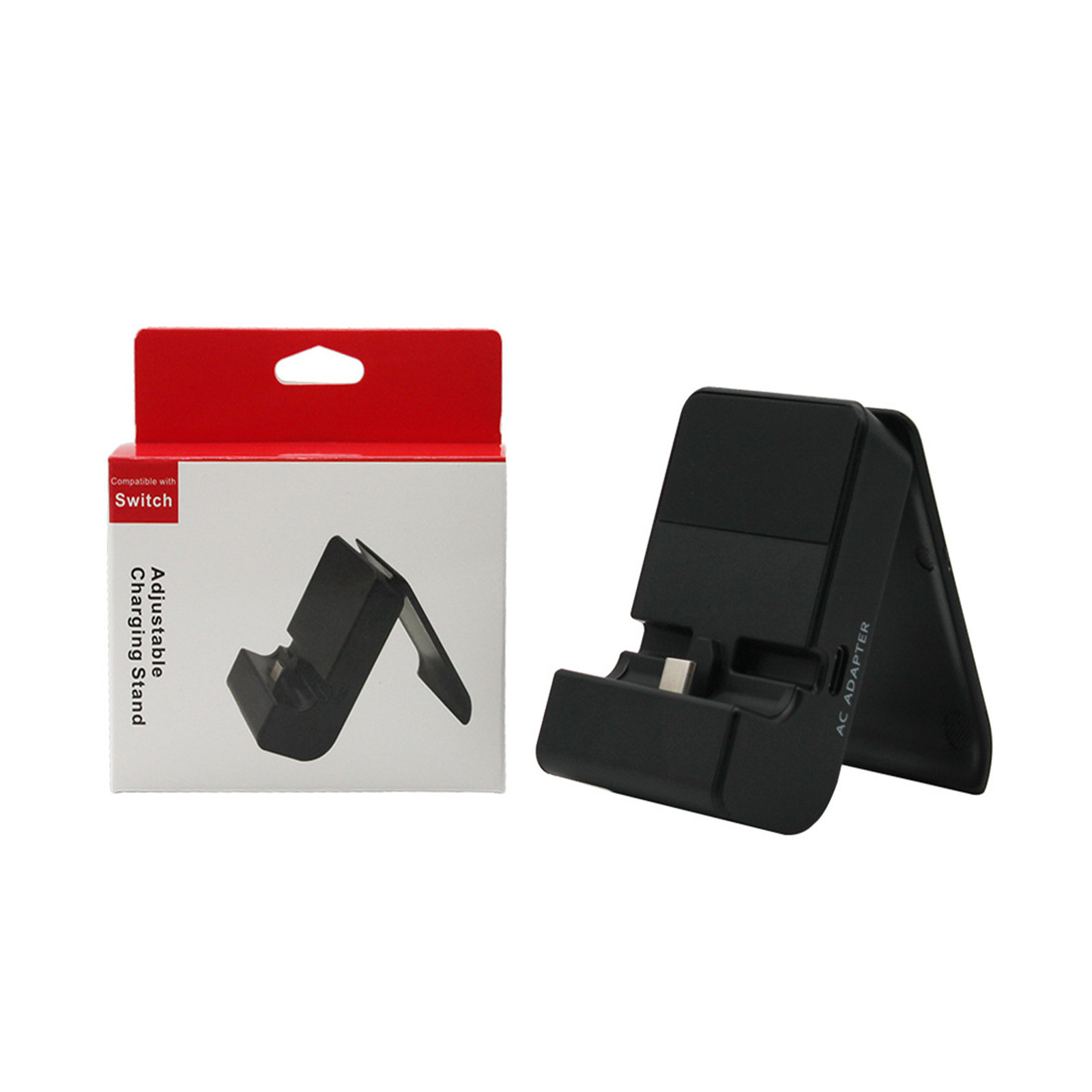 switch主机充电底座 switch支架座充手机支架座充二合一type c