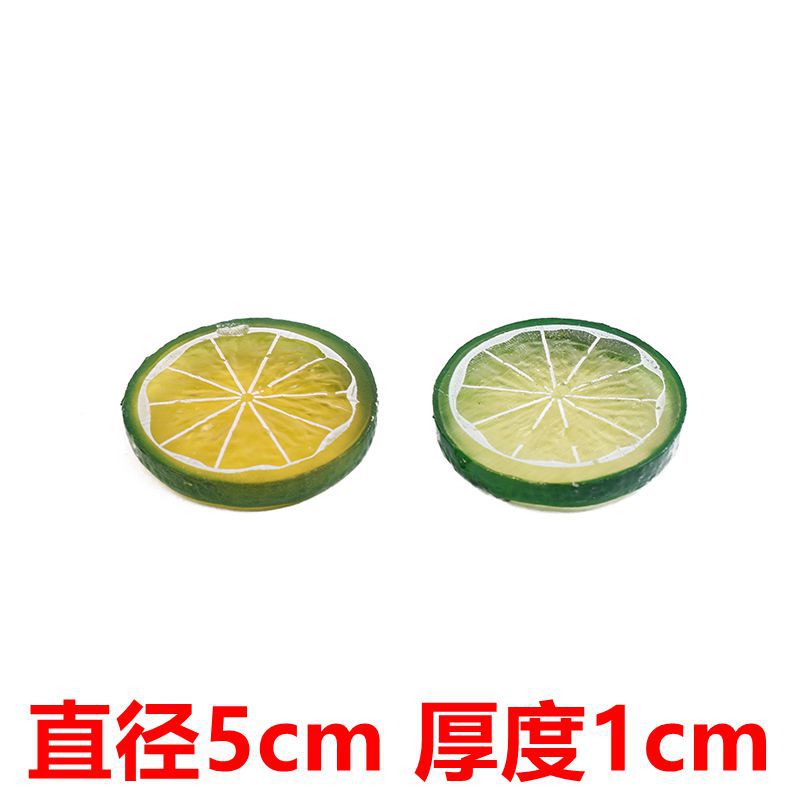 Simulation Plastic Fake Lemon Slice Ornament Inflatable Fruit Slice Fake Lemon Slice Simulation Orange Slice Fruit