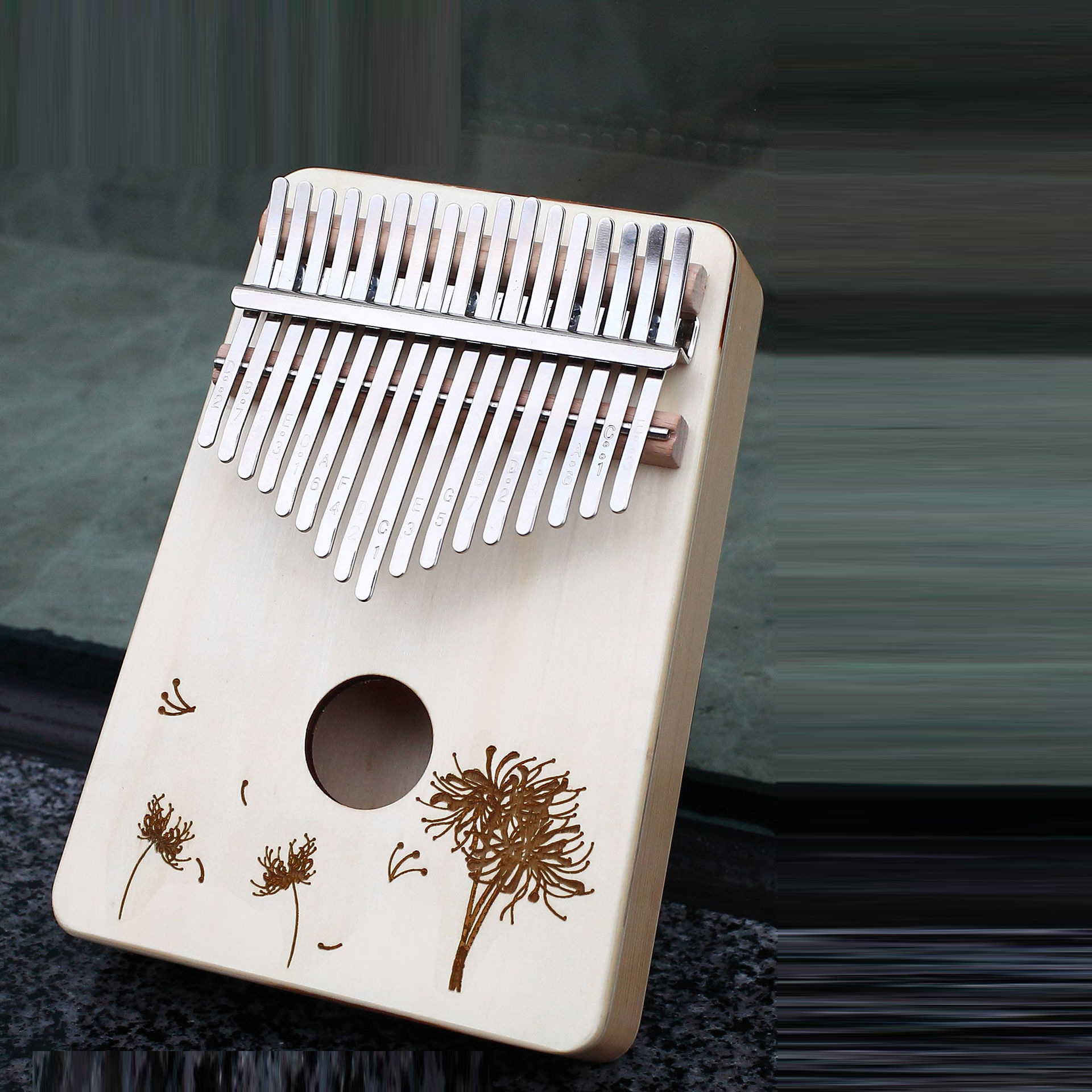 柯锐17音卡林巴拇指琴全单北美松木手拨琴kalimba初学入门手指琴