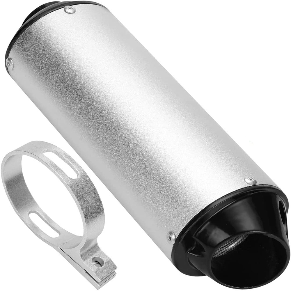 越野摩托车消声器改装车品28/32/38mm消音排气管筒尾段沙滩车尾喉