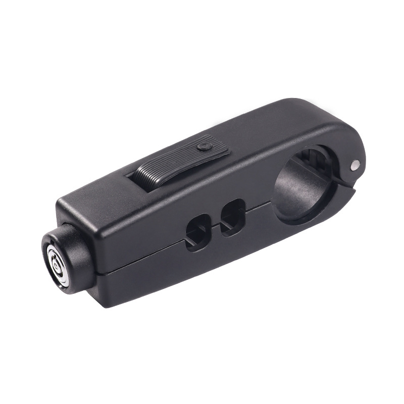 电动车车把锁刹车锁摩托车手把防盗锁踏板车自行车车把牛角锁改装