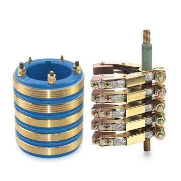 5路集电环导电环内径50 55 60 65外径110高130碳刷12.5*32