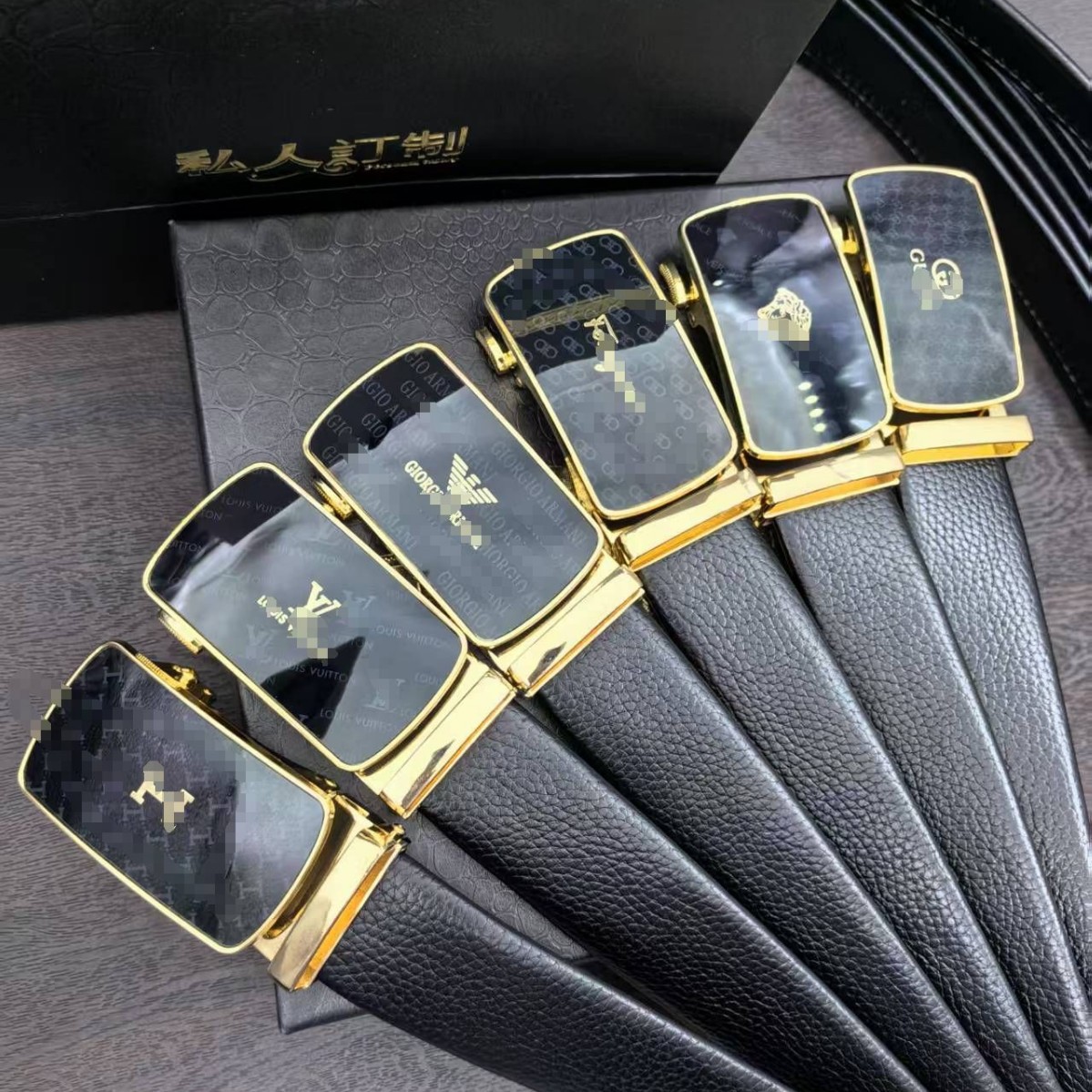 英皇保罗正品皮带男士腰带大牌皮带真皮皮带时尚高档皮带配精礼盒