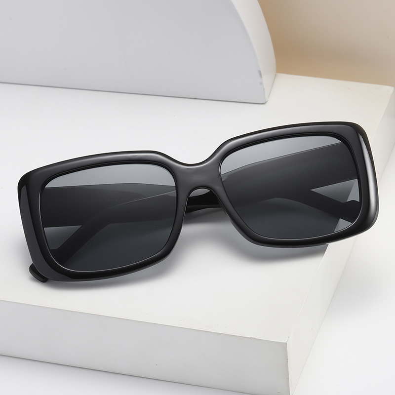 渐变连体片防晒太阳镜女无框一体式骑行防风墨镜男方框眼镜2a195-报价