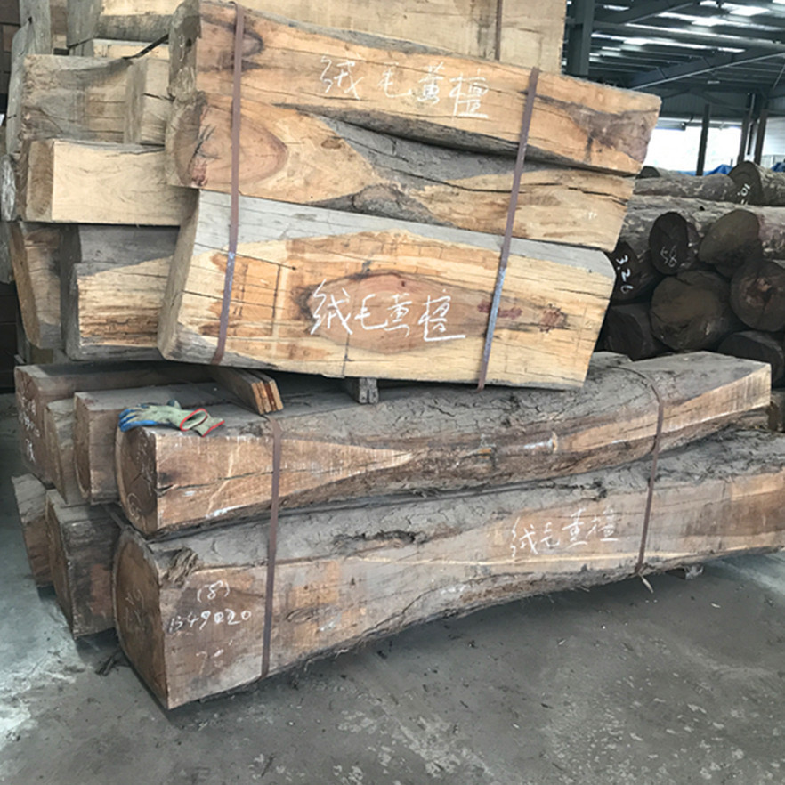 张家港码头现货批发 绒毛黄檀方料 原木 巴西进口黄檀原木-阿里巴巴