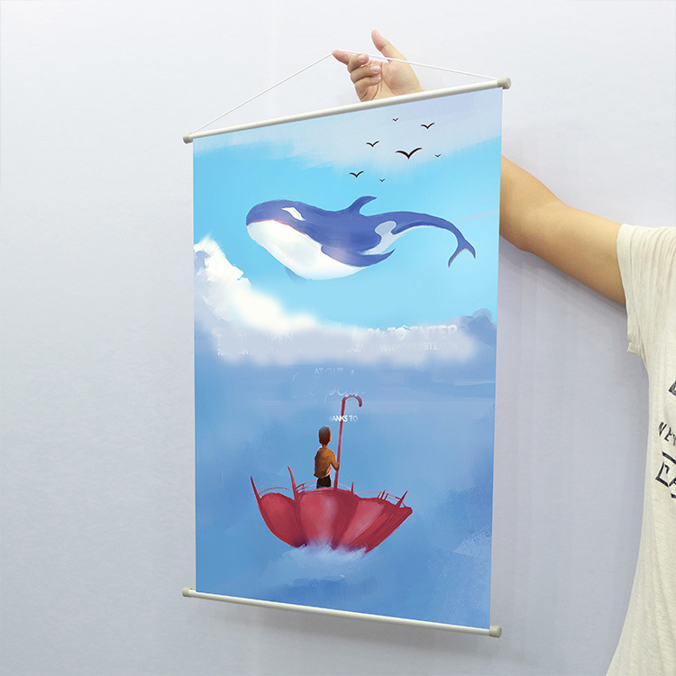 动漫挂画 写真艺术布 油画布 卷轴挂轴 挂画 挂墙 海报