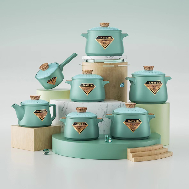 砂锅炖锅锂辉石燃气煲耐高温陶瓷煤气灶明火汤锅沙锅大瓦罐家用