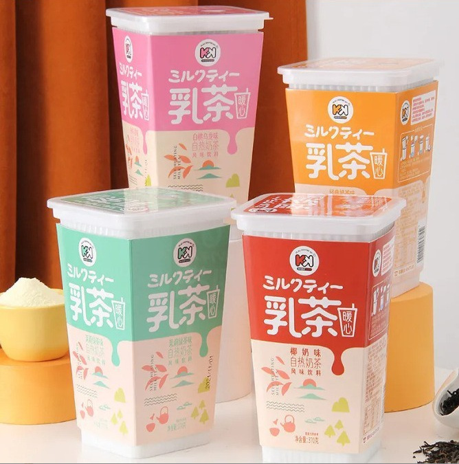 超友味乳茶自热奶茶饮料370g下午茶点心休闲即食懒人自然饮料