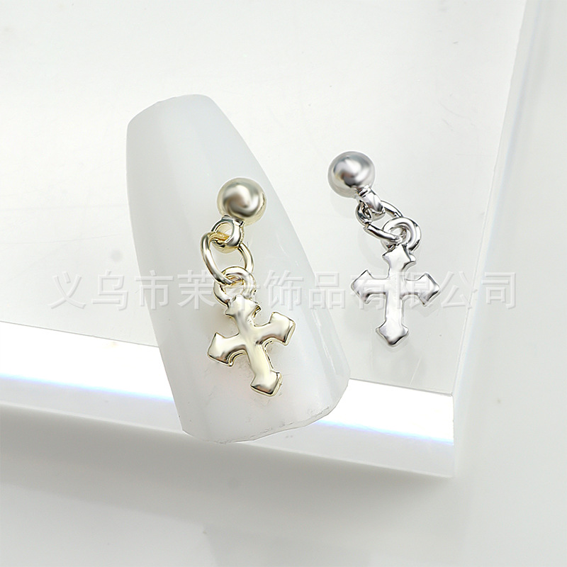 Internet Celebrity Hot Selling Product Nail Ornament Simple All-Match Star Peach Heart Crescent Small Pendant Nail Ornament Hj0349