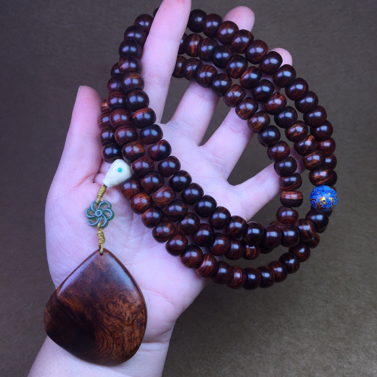 厂家批发海黄海南黄花梨手串108手链搭配原木牌雕刻随形个性佛珠