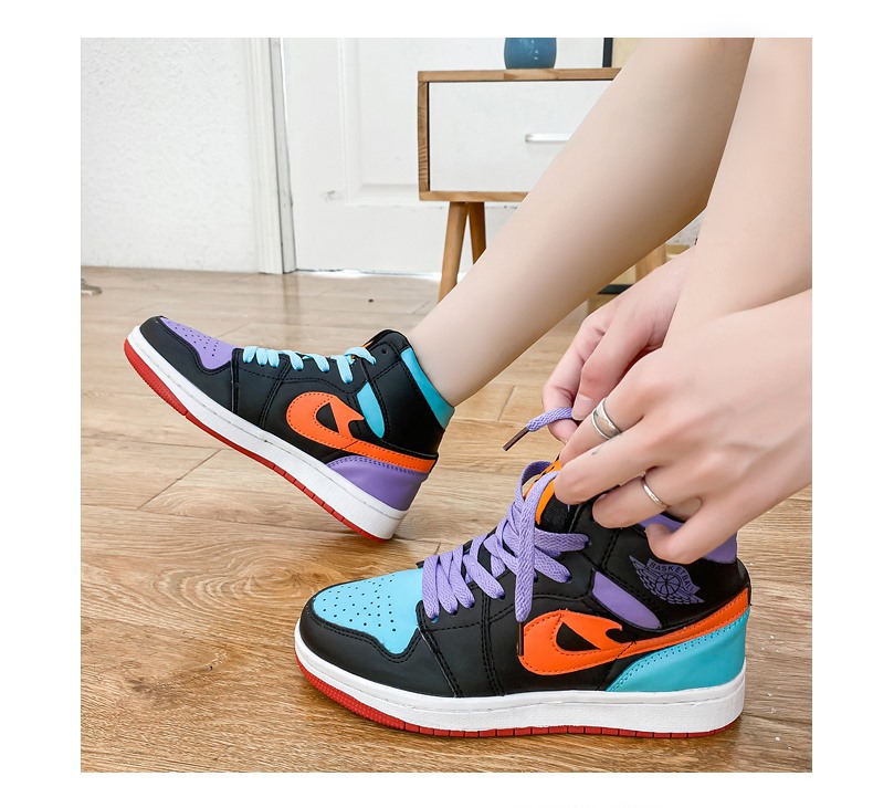 aj男鞋新款糖果鸳鸯空军一号情侣板鞋青少年中学生篮球运动鞋女鞋