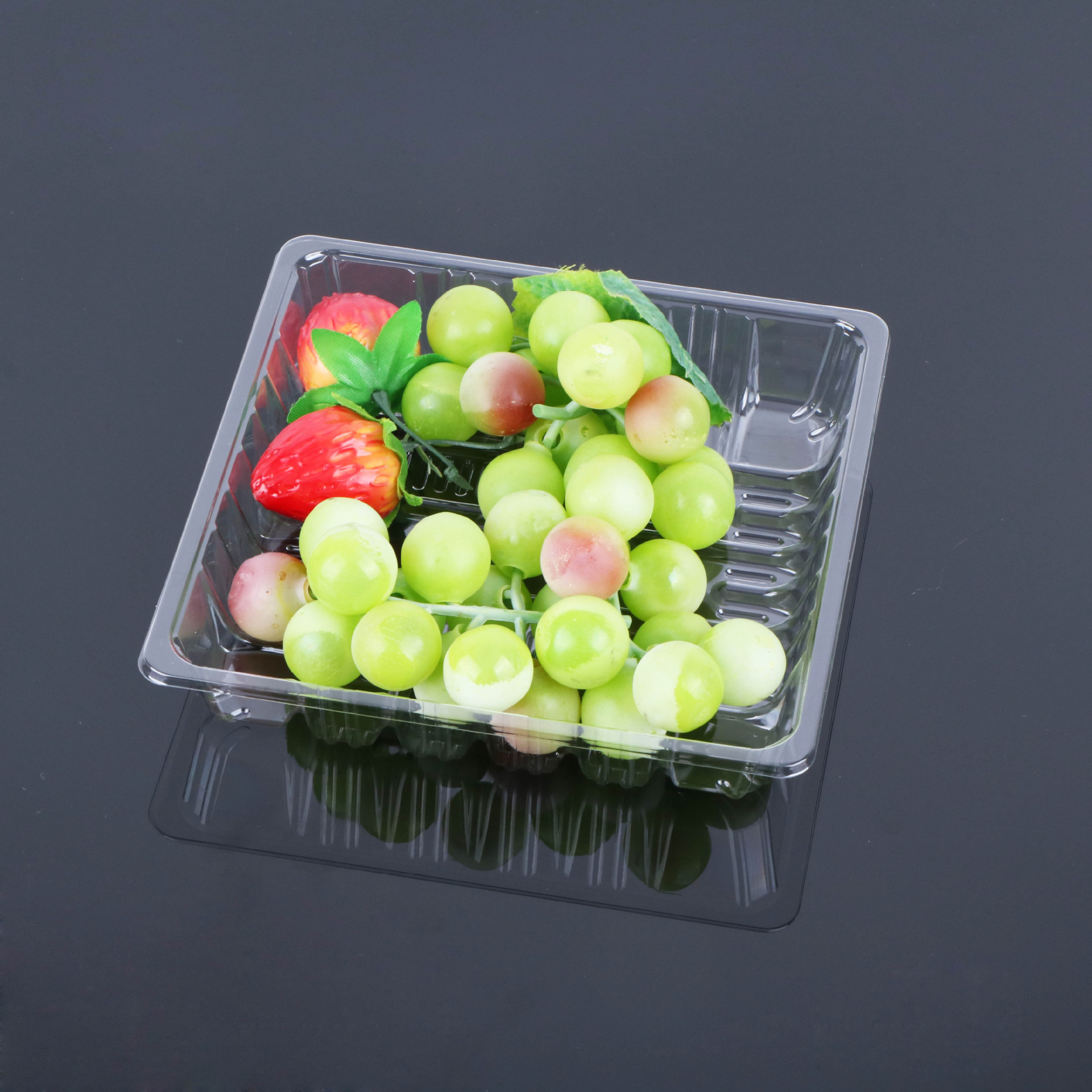 一次性pet食品级生鲜水果蔬菜吸塑托盒可定制尺寸