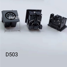 DIN-D503电脑座5芯鼠标键盘DIN插座连接器侧插铜件耐温端子S端子