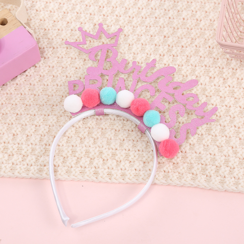 Happy Birthday Letter Headband English Letter Happy Birthday Headband Internet Famous Photo Taking Hair Band