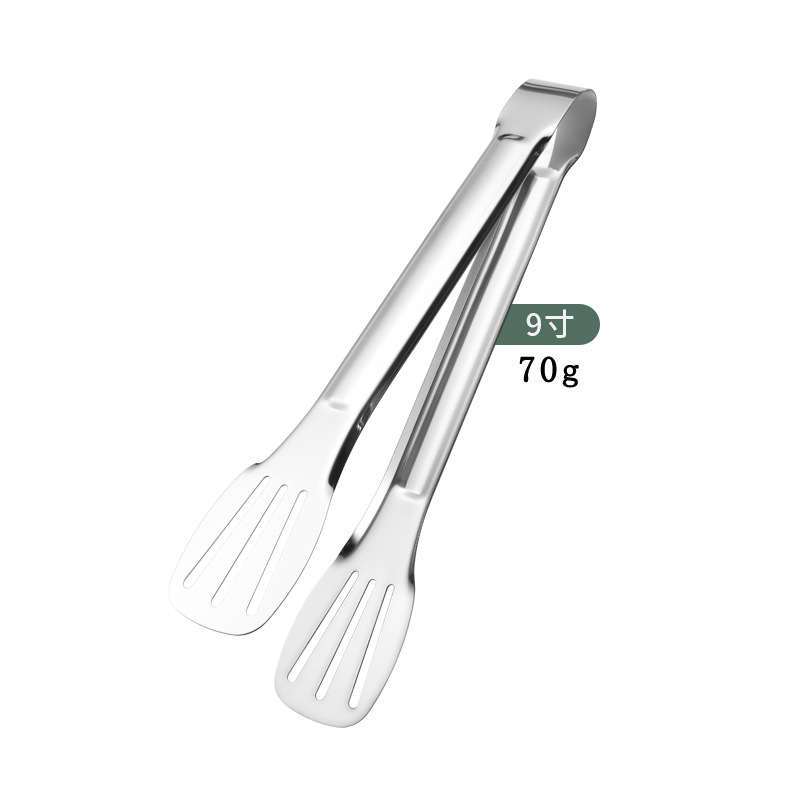 Stainless Steel Food Clip Kitchen Barbecue Fried Steak Household Anti-Scald Bread Food Thickened Commercial Dish