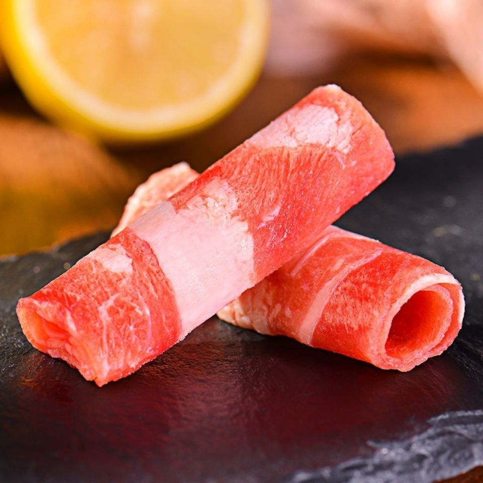 国产肥牛卷涮火锅食材非内肉卷新鲜雪花肥牛肉片家用批发牛肉类餐