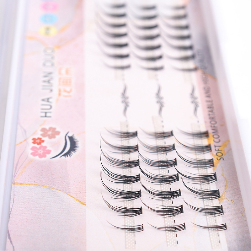 20 Dandelion Eyelashes Little Devil False Eyelashes Natural Long Comfortable Thick Self-Grafting Segmented Eyelashes