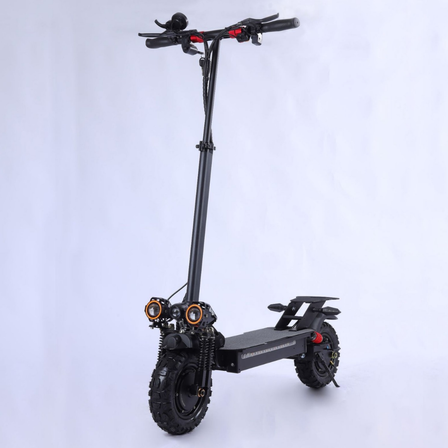 跨境直供户外越野电动滑板车成人代步前后减震车大功率两轮折叠车