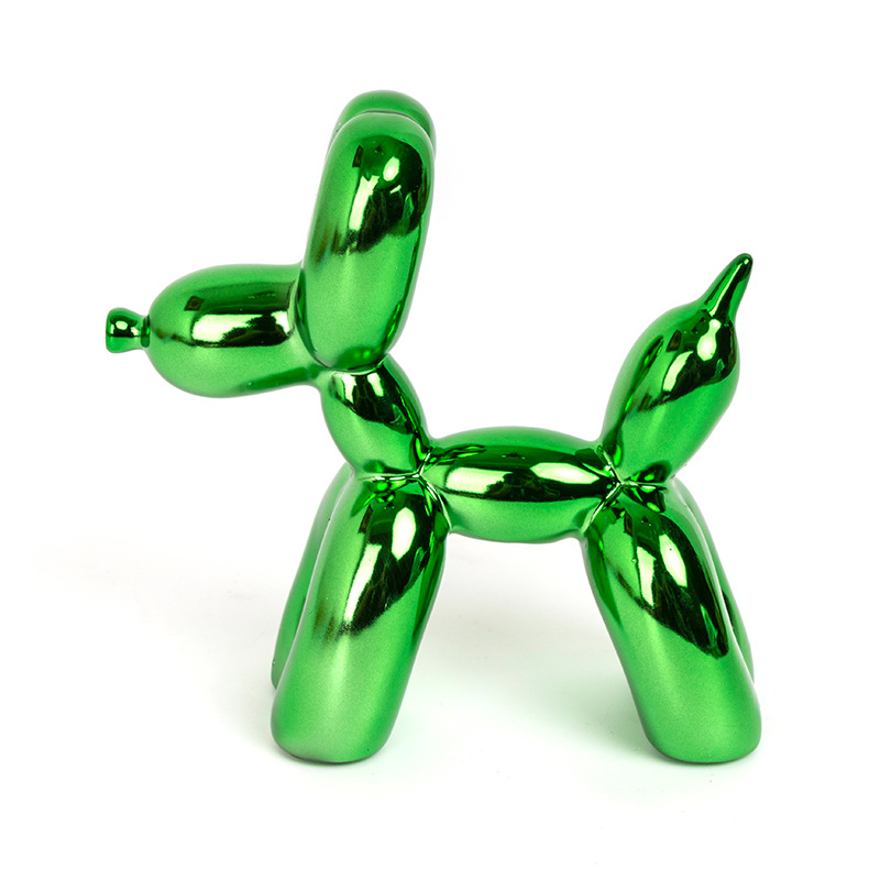 树脂工艺摆件北欧电镀气球狗时尚家居办公室软装装饰礼品创意设计