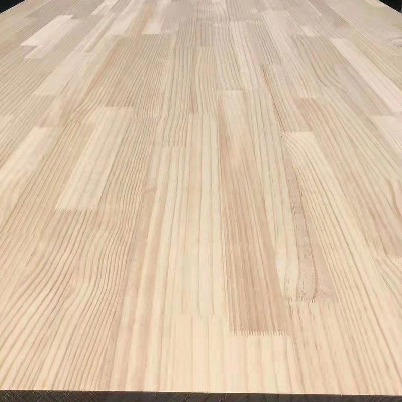 橡胶木指接板板实木板拼板uv橡木板集成材齿接木订作一件批发代发