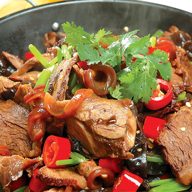 带皮驴肉300g干锅驴肉酒店饭店特色菜半成品菜私房菜湘菜商用食材