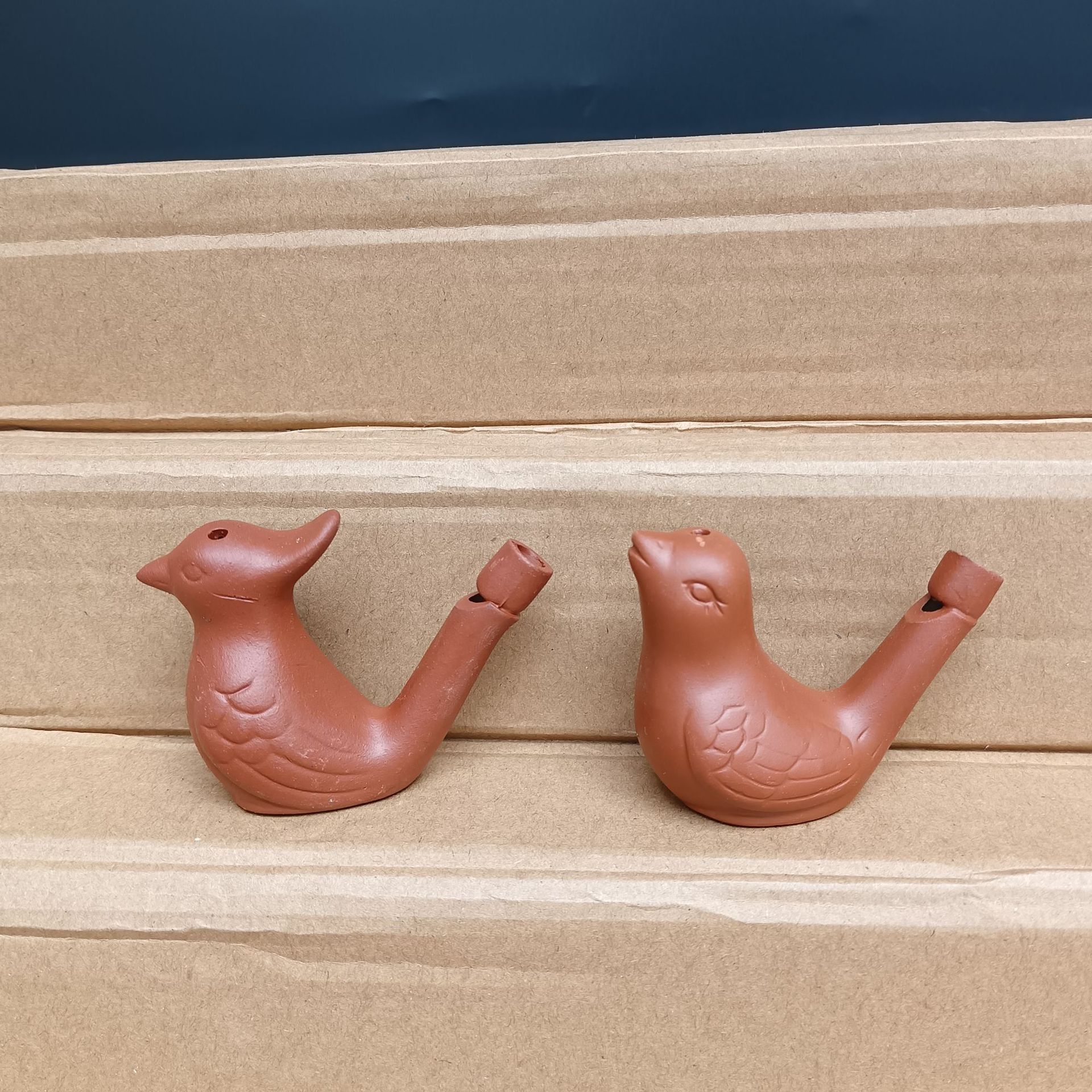 紫砂加水鸟叫声哨子小鸟口哨幼儿园学生奖品景区纪念公园地摊礼品