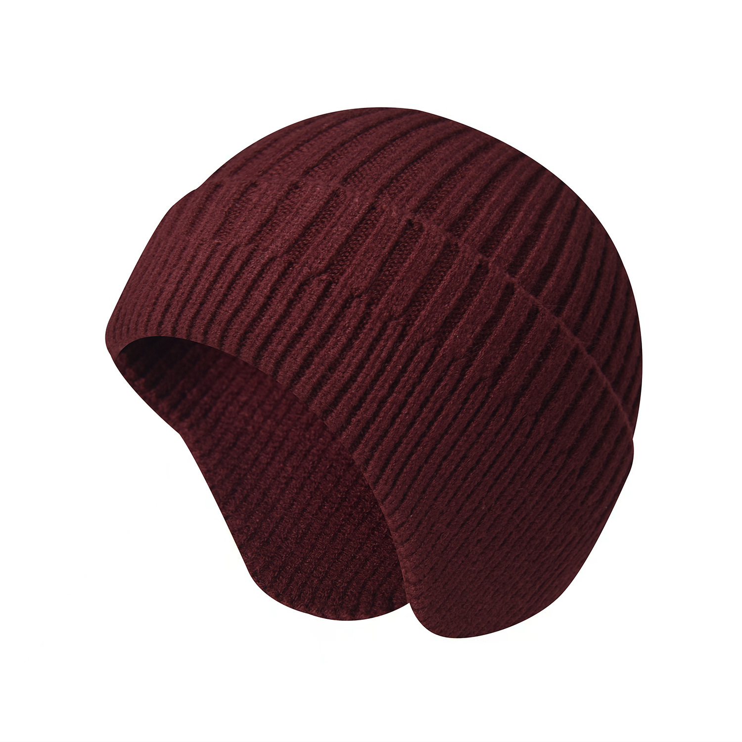 Hat Female Winter Thicken Thermal Earmuffs Hat Men's Riding Cold-Proof Sleeve Cap Knitted Woolen Cap Toe Cap Beanie Hat