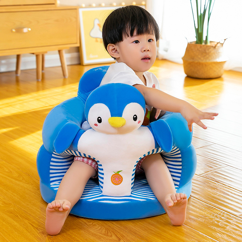 Children's Plush Toys Lazy Baby Sofa Learning Seat 0-3 Years Old Arm Chair Cushion Figurine Doll Birthday Gift