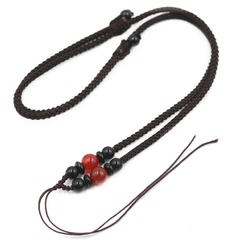 DIY Movable Pendant Lanyard Agate Jade Jade Pendant Pendant Rope for Men and Women Pendant Rope Necklace Rope