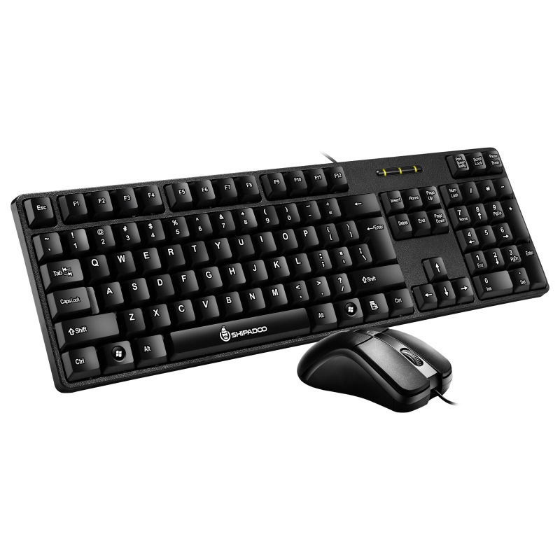 家用下静音办公台式电脑笔记本有线键盘鼠标套装跨境工厂批发