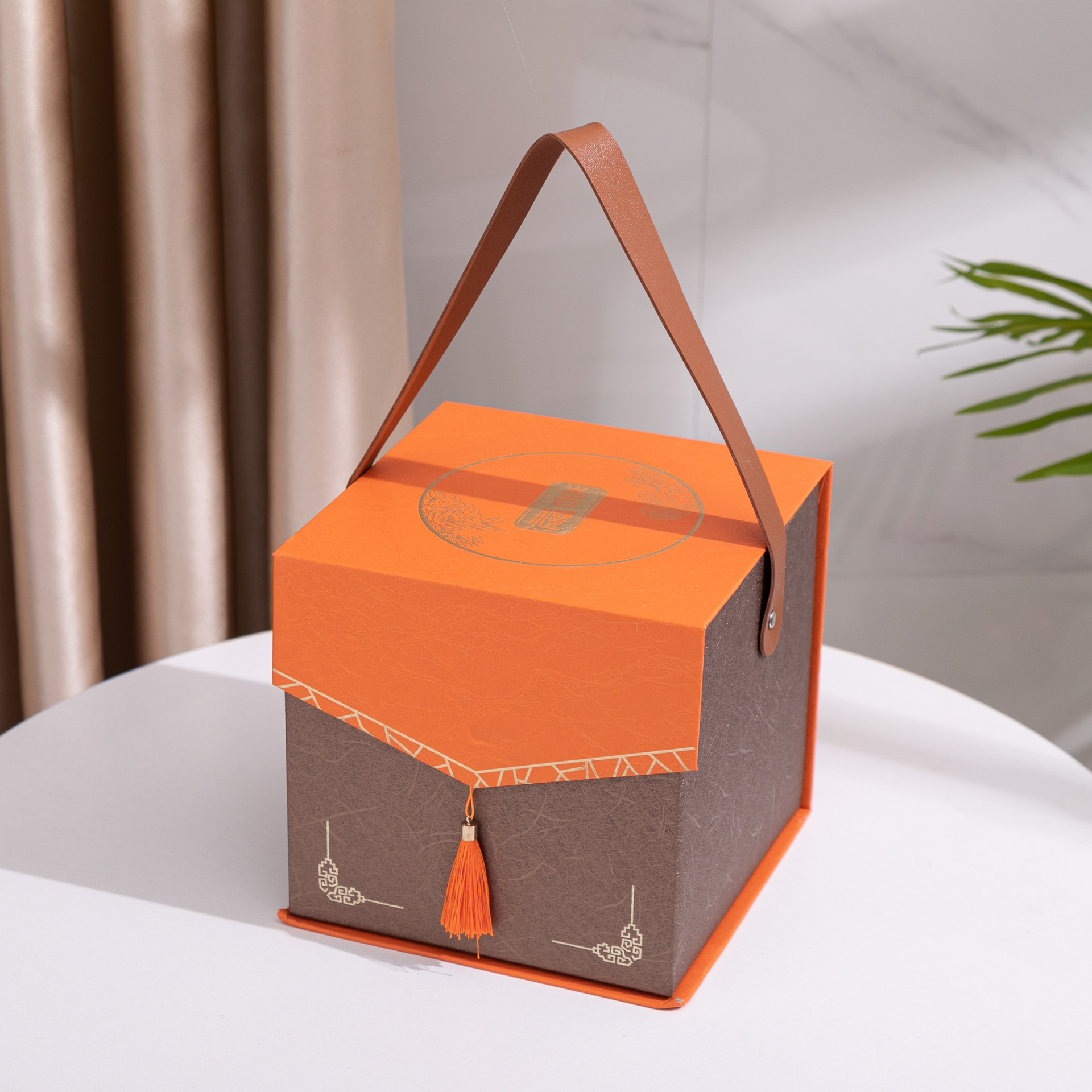 爱马仕欧式礼盒皮手包装礼品纸盒套装 婚庆伴手礼礼盒手提袋现货