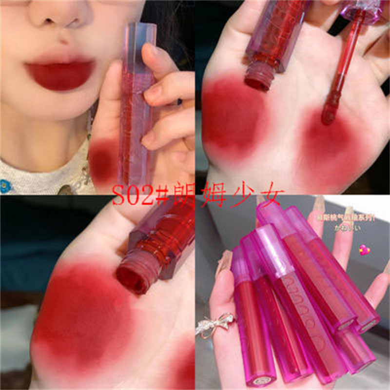 Mousse Lip Lacquer Matte Finish Lipstick Velvet Lip Mud Mist Pure Desire to Show White E-Sports Girl Cheap Niche Student