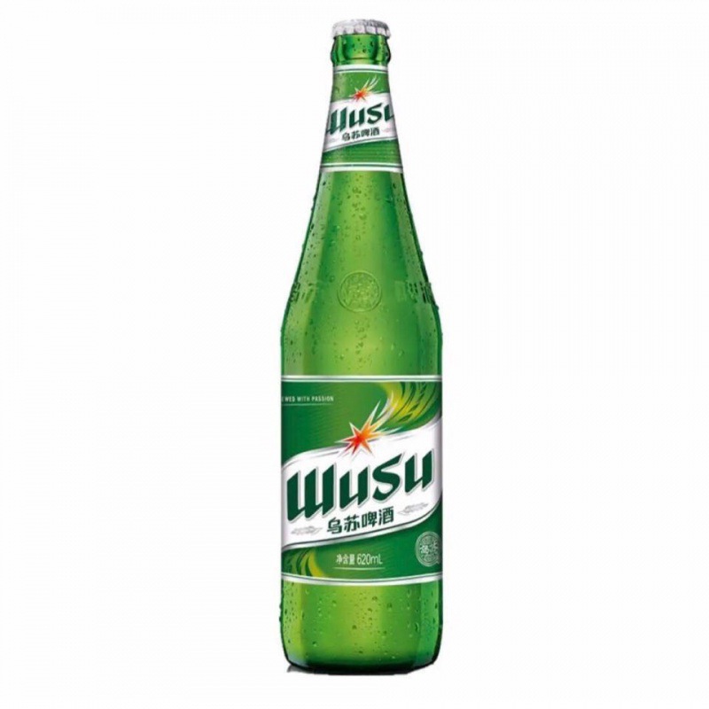 新疆本地生产乌苏啤酒夺命大乌苏新疆绿乌苏啤酒620ml6瓶整箱装