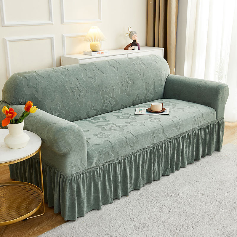 Thickened Skirt Jacquard Sofa Cover All Wrapped Cover Sofa Cover Universal Non-Slip Dustproof Sofa Slipcover Sets