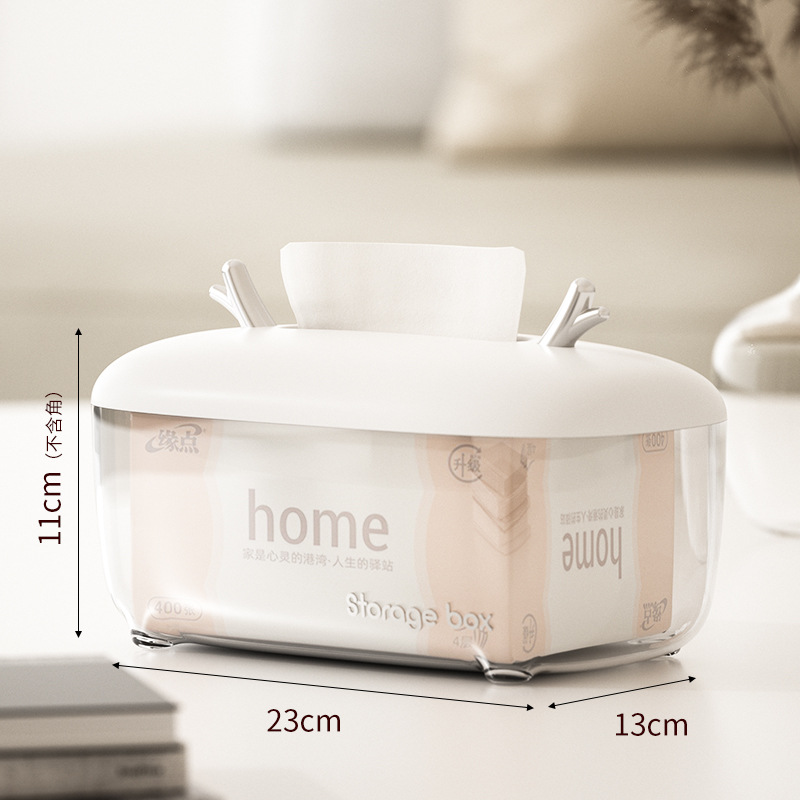 High-Looking Tissue Box Living Room High-End Cartoon Style Home Creative Tissue Box Coffee Table Storage Box Napkin Box