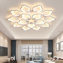客厅吸顶灯现代简约大气客厅主灯高级感艺术花型创意温馨中山灯具