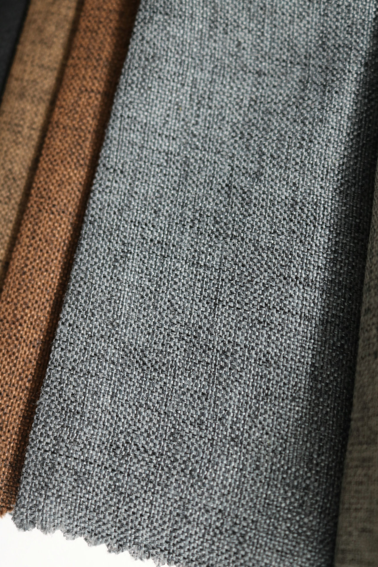 亚麻布料沙发坐垫抱枕布 纯色细麻沙发布料相框背景软包布料