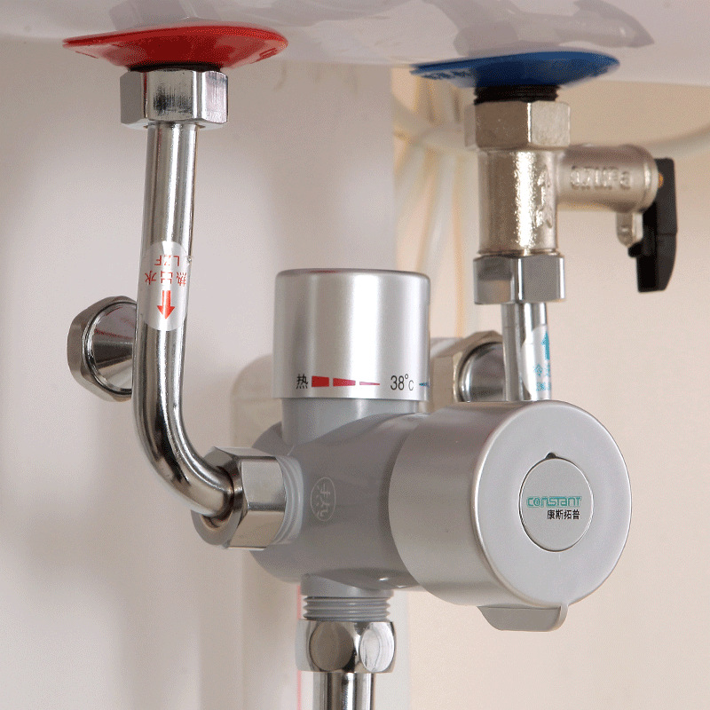 电热水器明装冷热调温恒温阀u型混水阀温控淋浴阀门开关