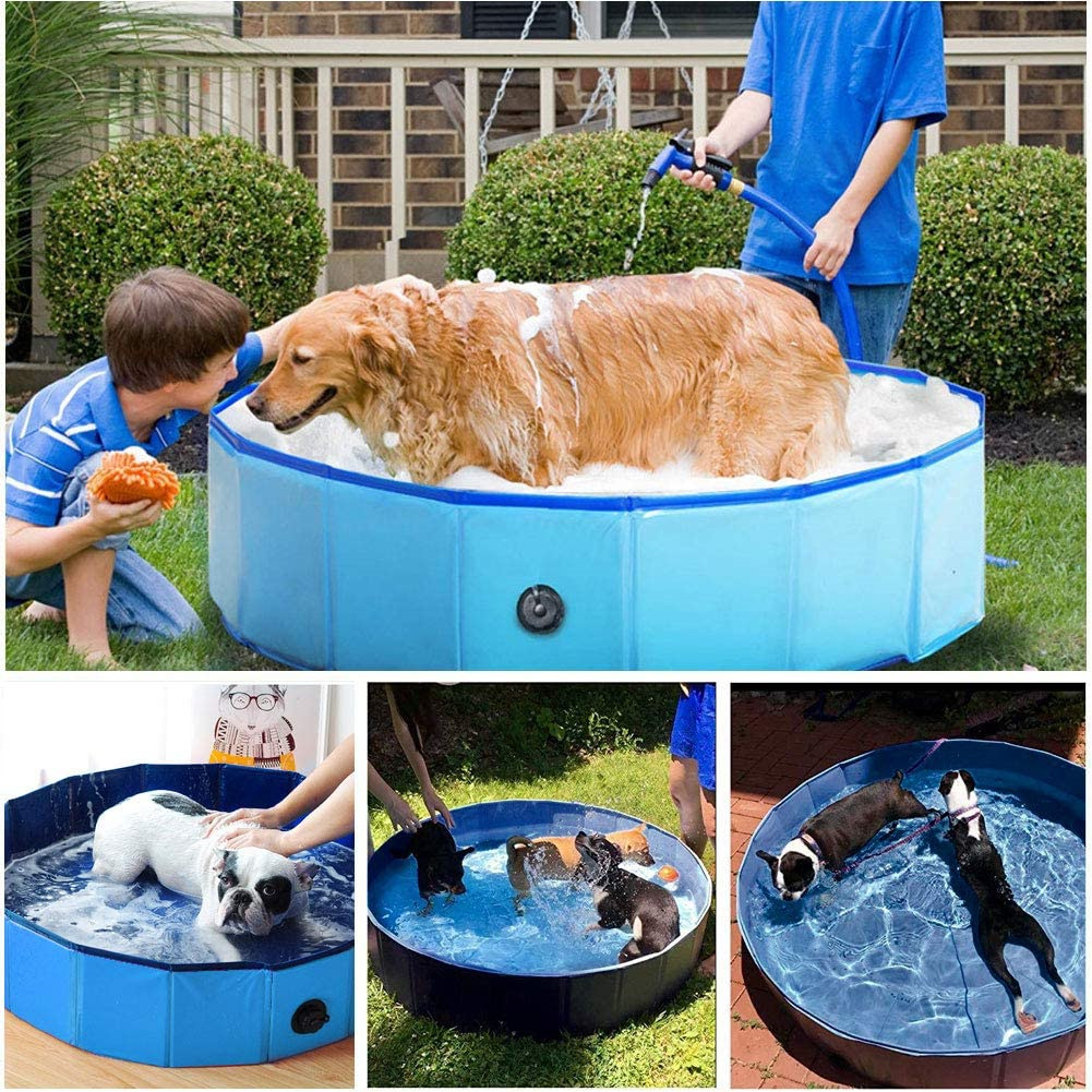 现货pvc宠物水池折叠洗澡盆狗狗泳池戏水水池宠物澡盆清洁用品