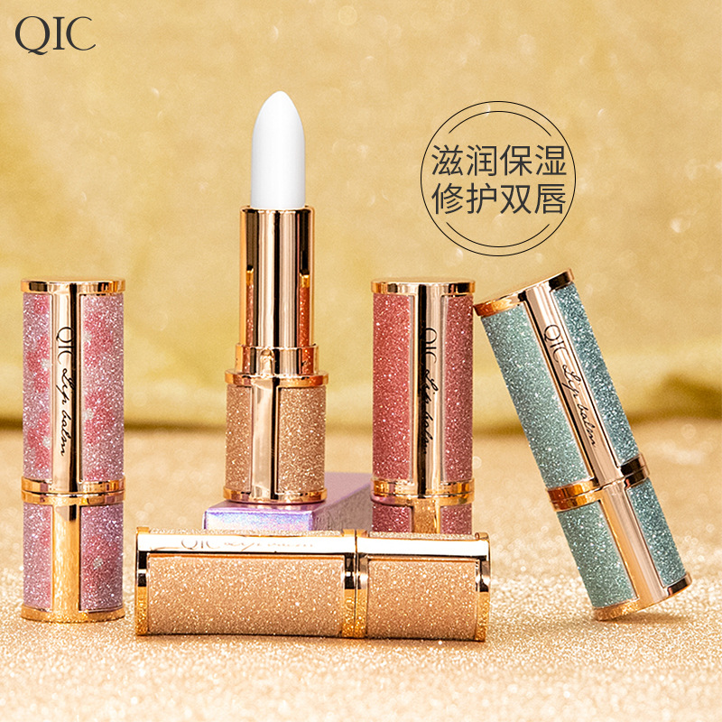 QIC Starry Sky Lip Balm Moisturizing Lip Wax Colorless Transparent Repair Moisturizing Lip Gloss Beauty Female ChapStick