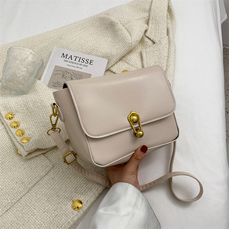 Simple Casual Retro Stylish Bag Women's Autumn and Winter New 2021 Korean Style Popular Women's Bags Shoulder Crossbody Small Square Bag