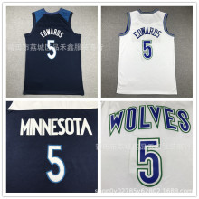 timberwolves森林狼 5号爱德华兹球衣 edwards 2024城市版