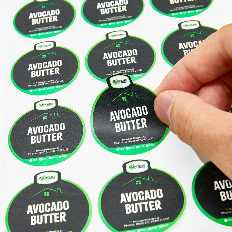 定做彩色不干胶标签透明pvc哑银贴纸烫金logo防晒瓶贴不干胶印刷