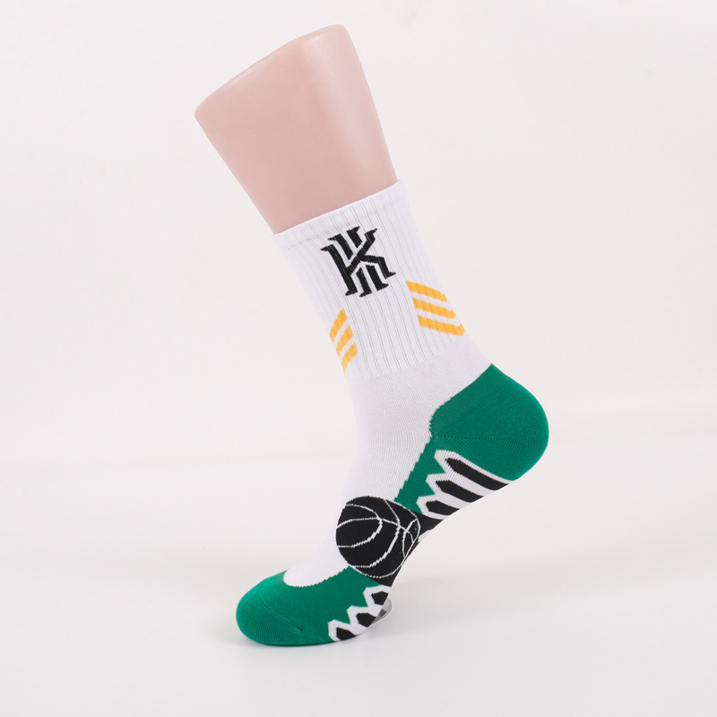 Long Socks Men's Trendy Street European Hip Hop off Tube Socks Trendy Socks High White Socks Sports Basketball Socks