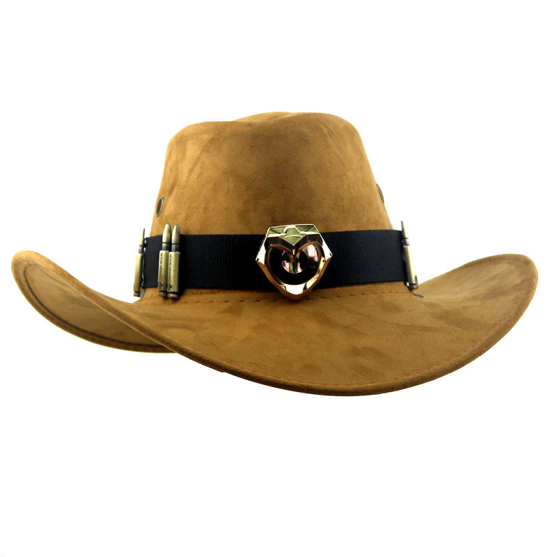 diy动漫周边守望死神先锋特别款 麦克雷骑士牛仔帽西部平顶帽子