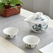 茶壶茶杯普洱防烫盖碗陶瓷家用泡茶器单个手抓泡茶壶茶水分离杯子
